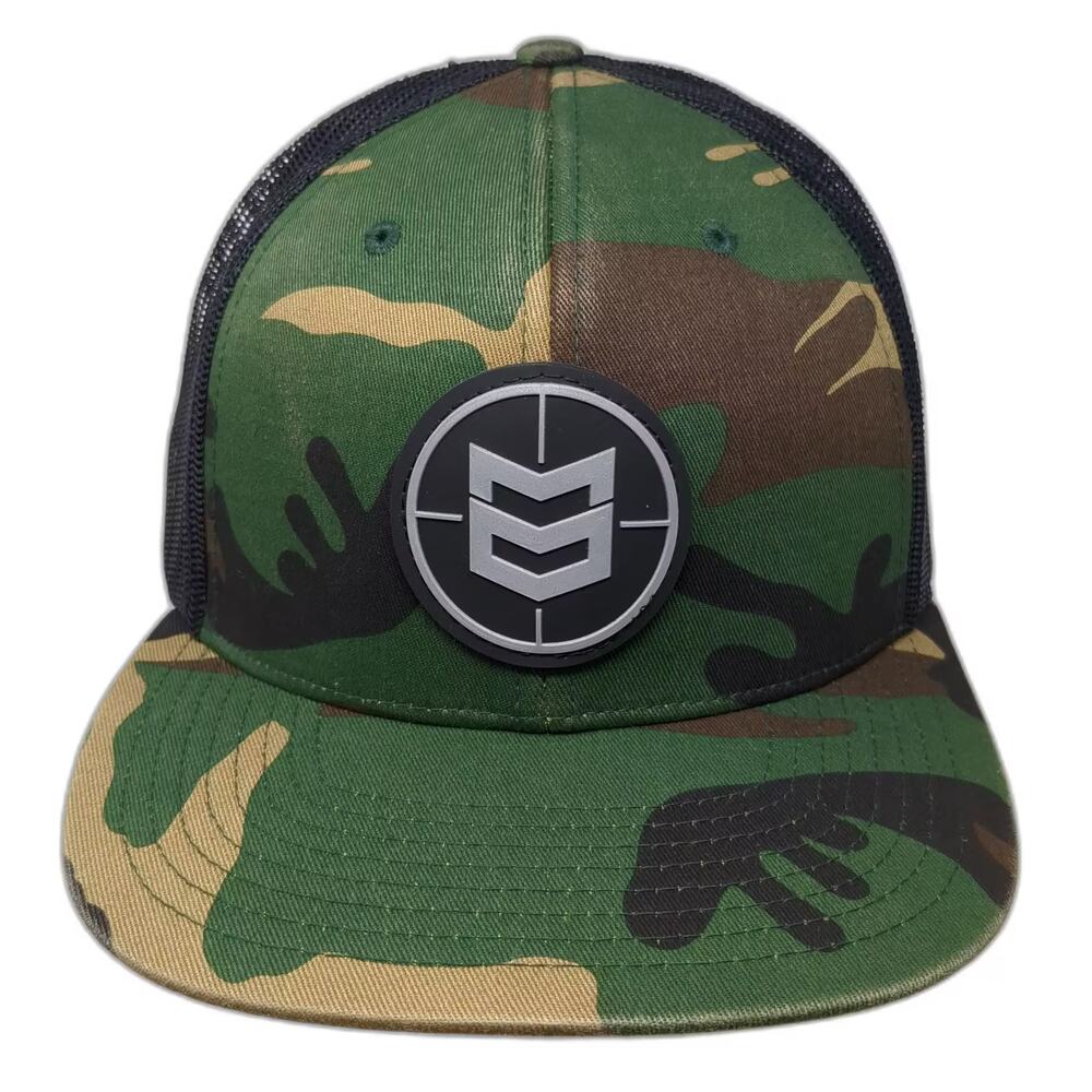 MTN OPS Trucker Hat Green Black Camo Logo Patch Snapback OS Adjustable Hat